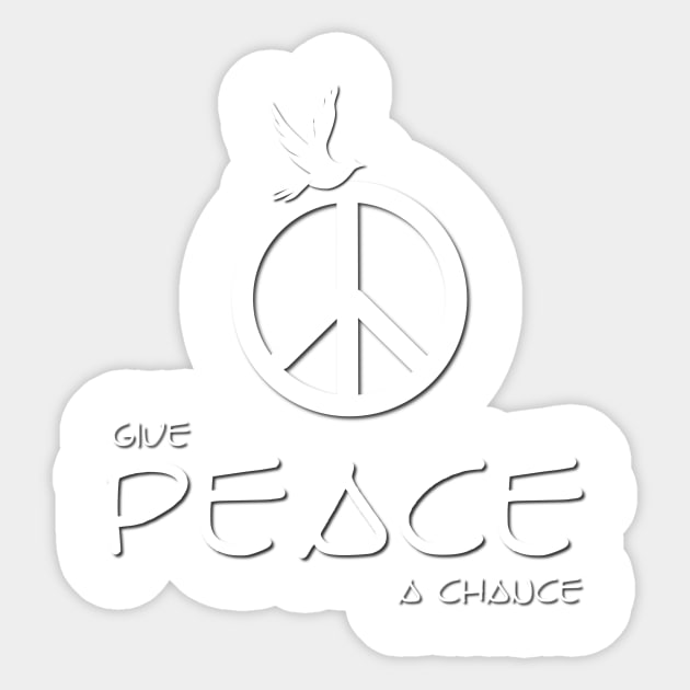 Give Peace A Chance Sticker by Verl